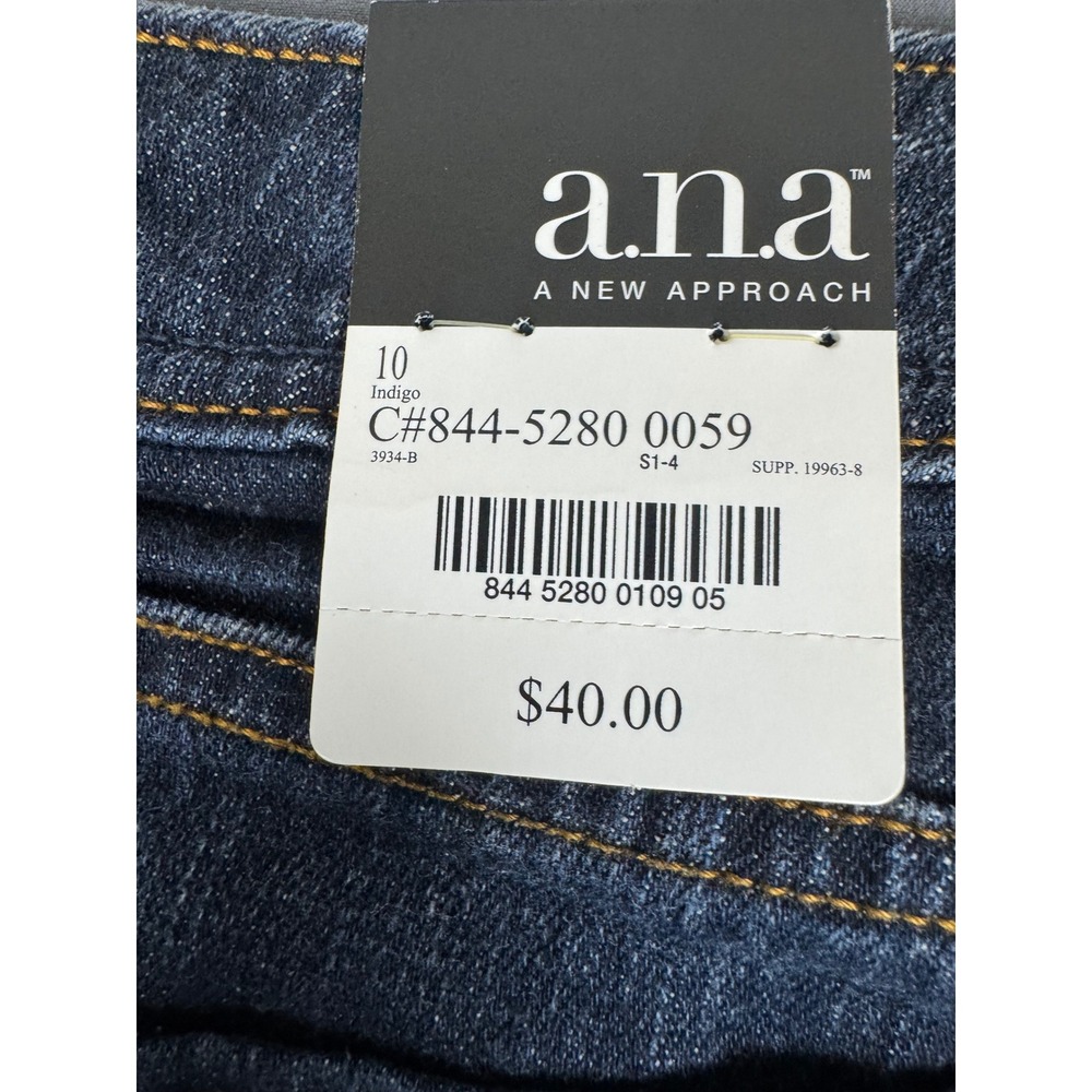 ana A New Approach Womens Bootcut Jeans 10 Indigo Dark Wash Stretch 844-5280 - Picture 12 of 14